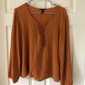 Forever 21 Burnt Orange Blouse